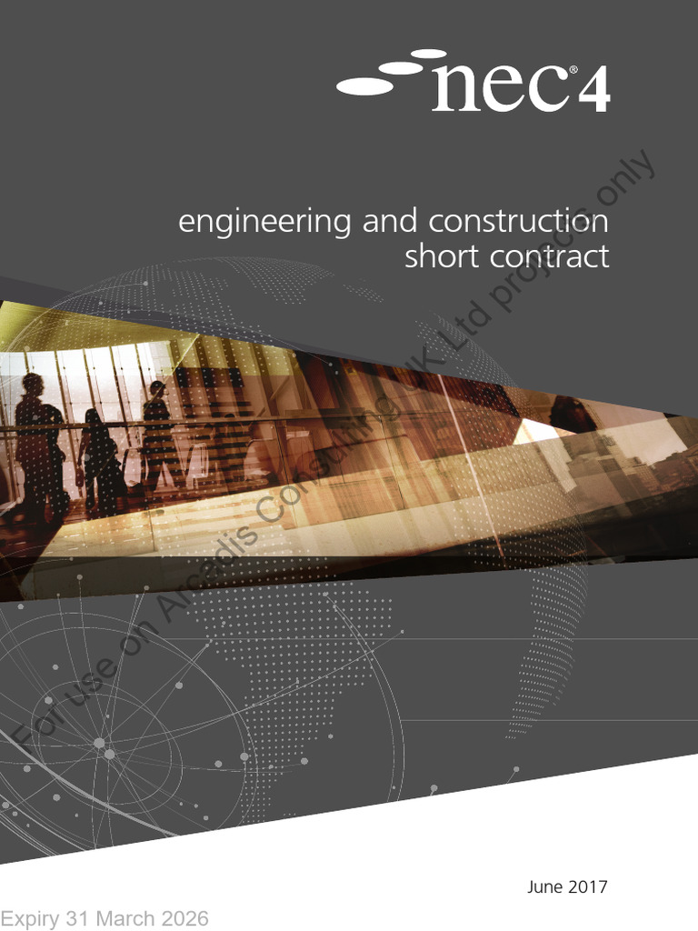 NEC4 Engineering and Construction Contract | PDF | Engineering | Business