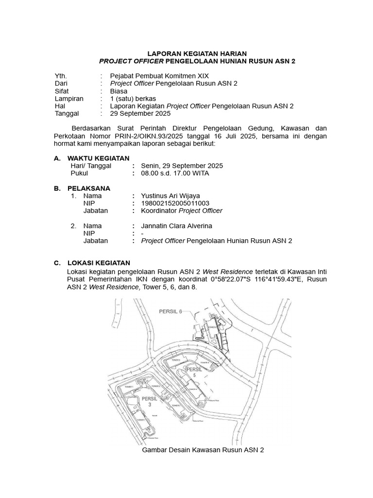 Laporan Kegiatan Pengelolaan Rusun ASN 2 | PDF