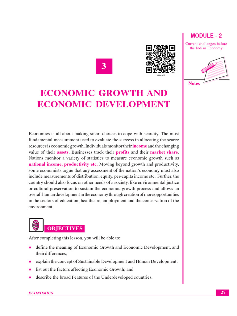 Economic Growth vs. Development in India | PDF | Sustainability ...