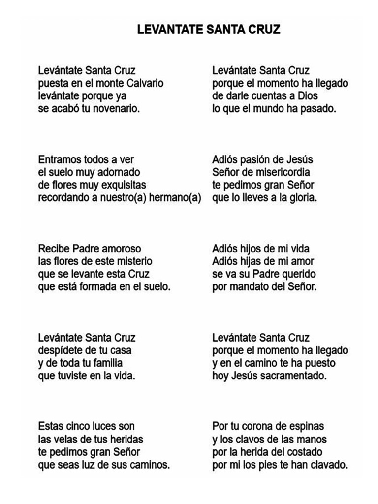 Levantate Santa Cruz | PDF