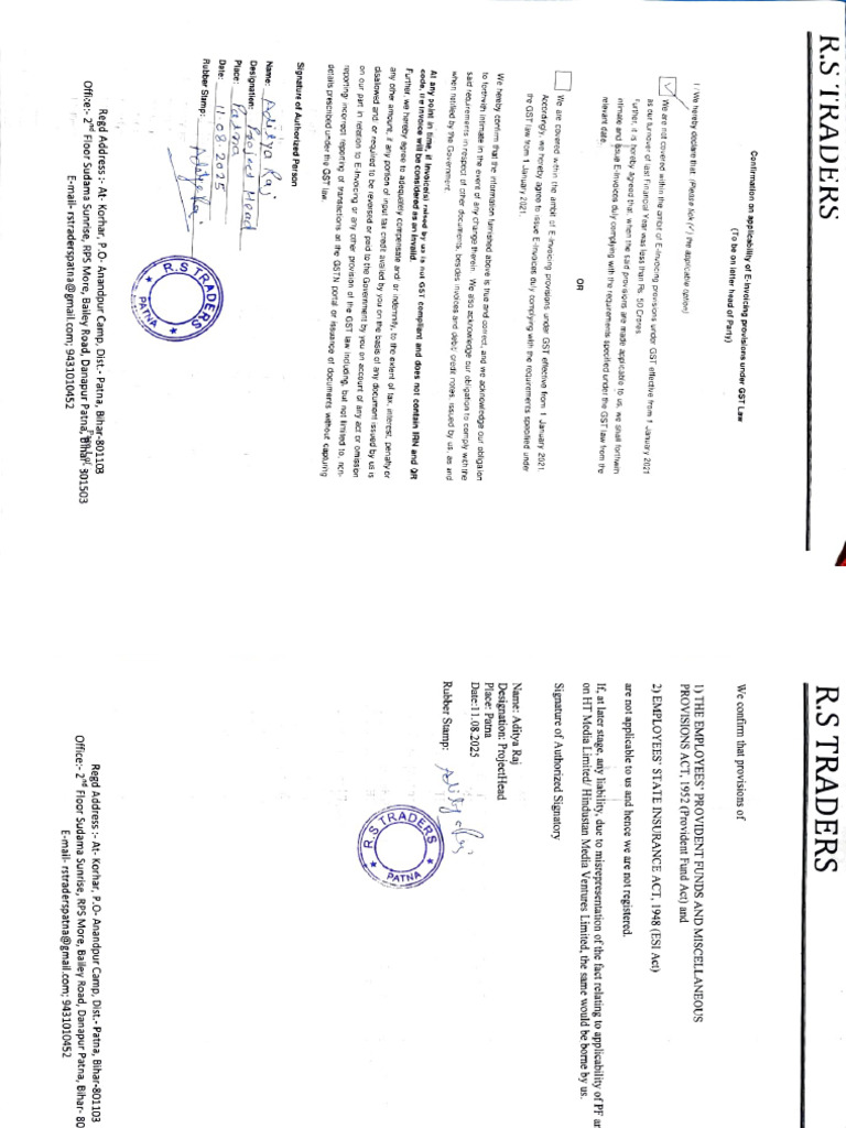 RS docs | PDF | Invoice | Private Law
