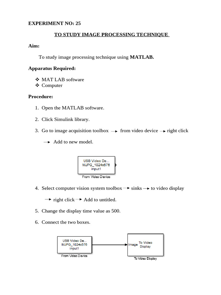 Image Processing Techniques in MATLAB | PDF