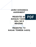 MBA Microeconomics Assignment on Law of Demand