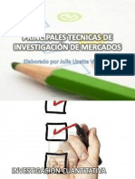 Principales Técnicas de Investigación de Mercados.