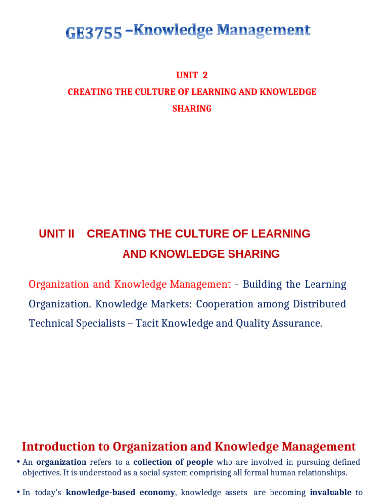 Knowledge Management in Learning Organizations | PDF | Knowledge ...