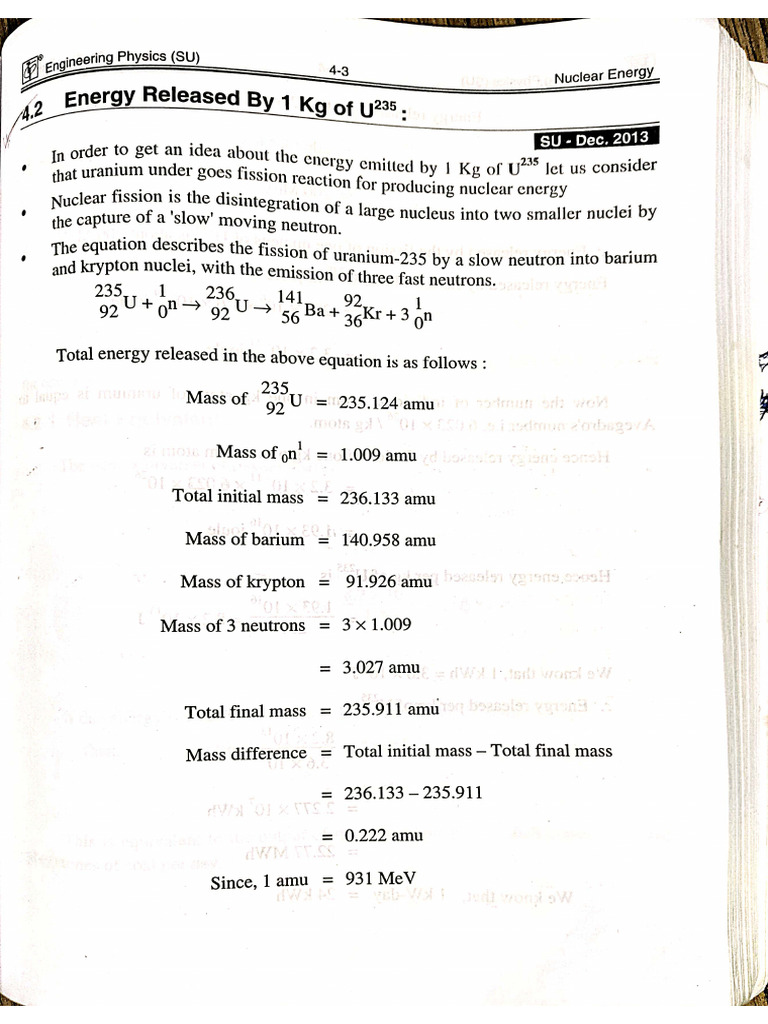 Nuclear Energy Notes | PDF