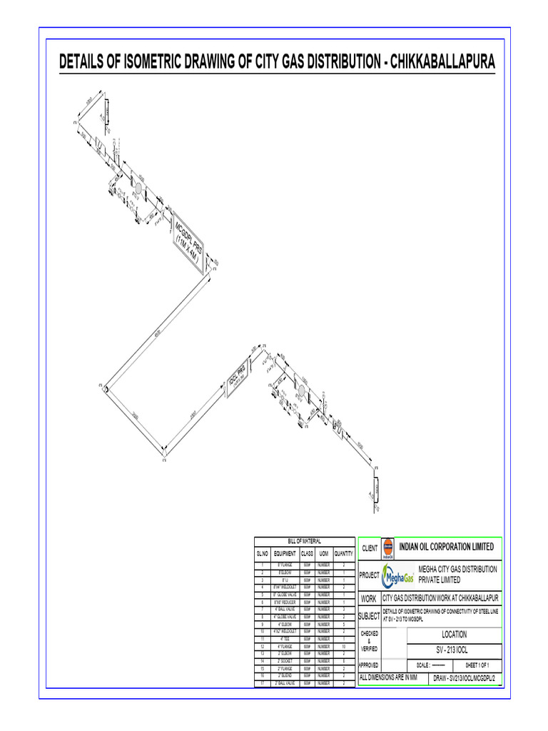 Isometric Drawing for City Gas Distribution | PDF | Hydraulics ...