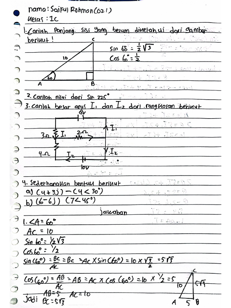Saiful Rohman (21) Quiz MTK Dasar | PDF