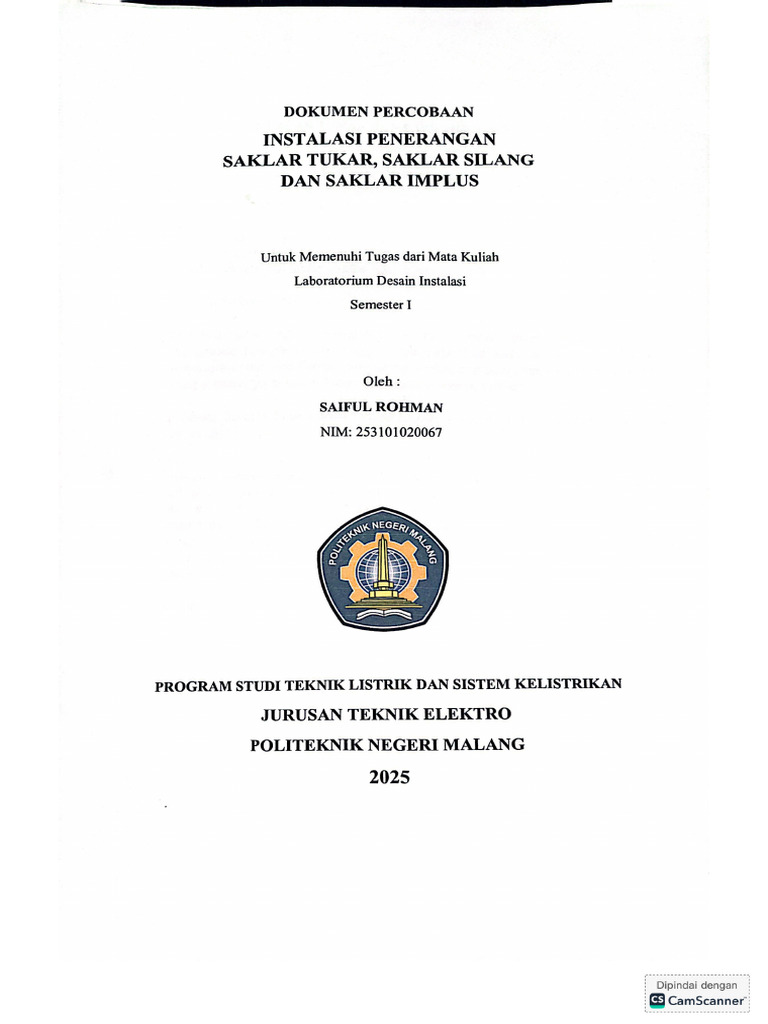 Saiful Rohman (21) Dokumen Hasil Percobaa | PDF