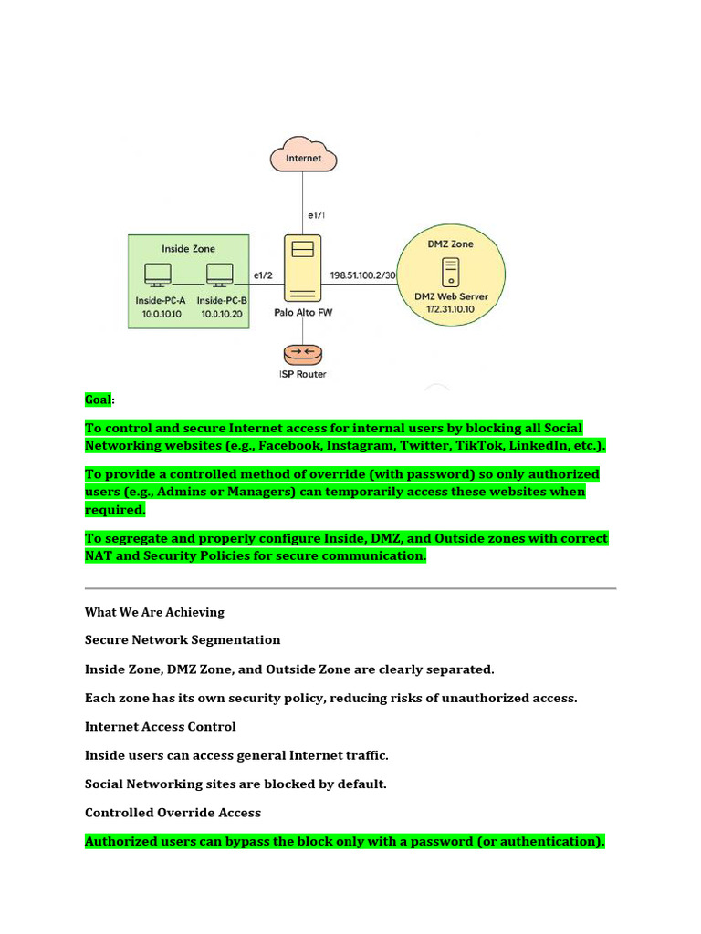 Secure Internet Access Control Guide | PDF | Computer Network ...
