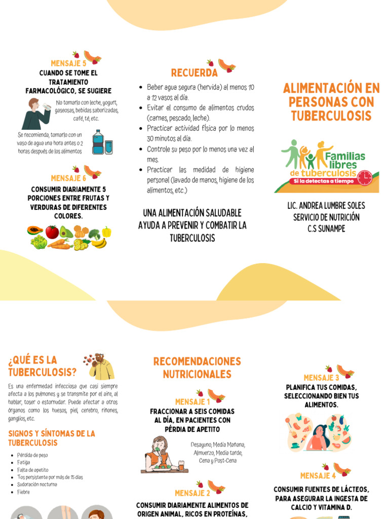 Alimentos en la Tuberculosis: Guía Nutricional | PDF | Tuberculosis ...