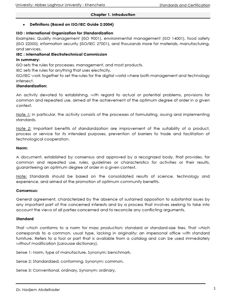 Understanding ISO/IEC Standards and Norms | PDF | Standardization ...