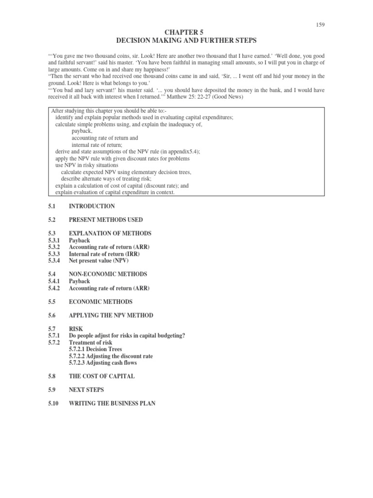 3 FAD-Ch5&glossary Pub 2011 pp.159 To 218 | PDF | Net Present Value ...