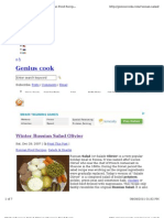 Genius Cook: Winter Russian Salad Olivier