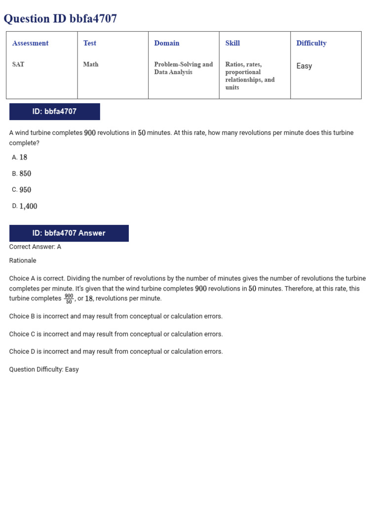 SAT Math Problem-Solving Examples | PDF | Sat | Median