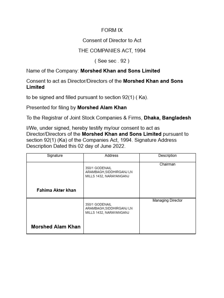 Copy of FORM IX.docx (1) | PDF