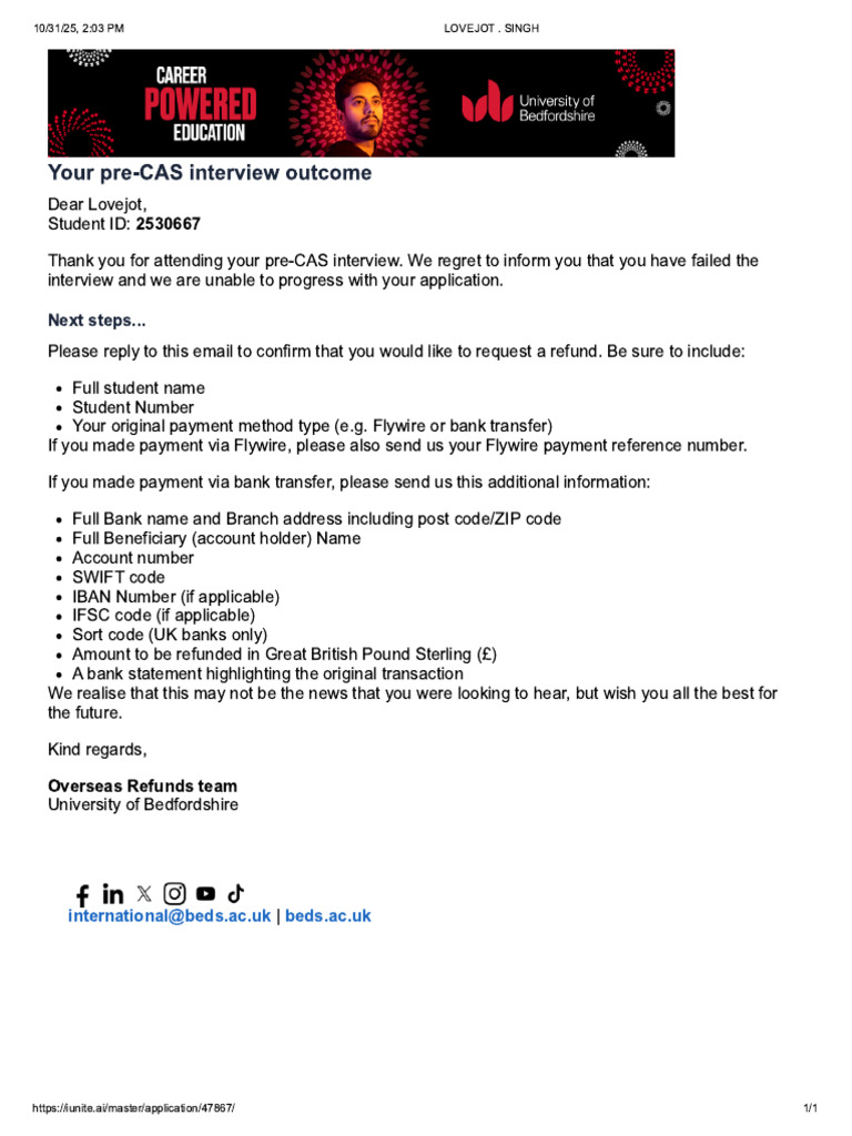 Interview Rejection | PDF
