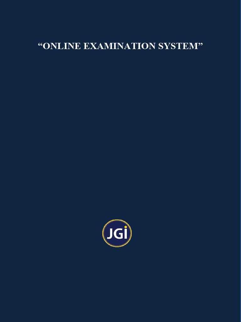Online Examination System Project Report | PDF | Software Testing ...