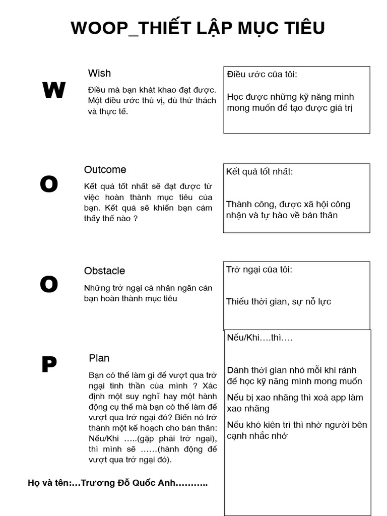 WOOP Personal | PDF