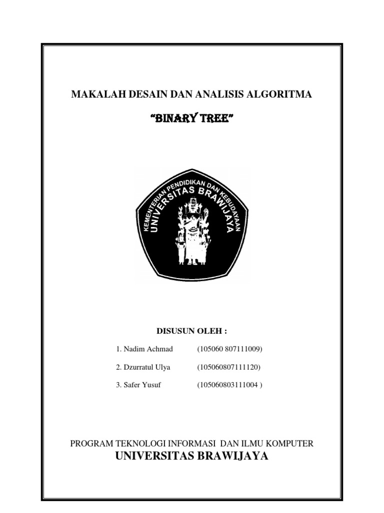 Jenis dan Operasi pada Binary Tree | PDF | Metode & Bahan Ajar