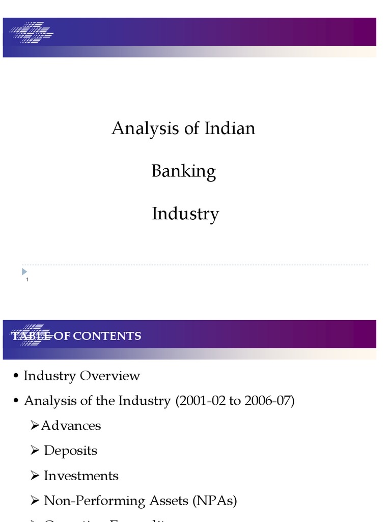 Indian Banking Industry Analysis 2001-10 | PDF | Reserve Bank Of India ...