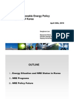Korea New and Renewable Energy Policy