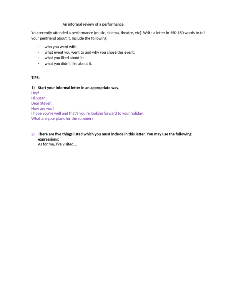 An Informal Review of A Performance | PDF