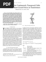 Instability of The Continuously Transposed Cable Under Axial Short-Circuit Forces in Transformers