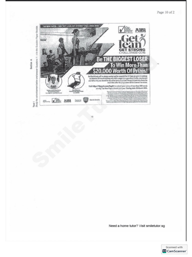 S2 Test Paper | PDF