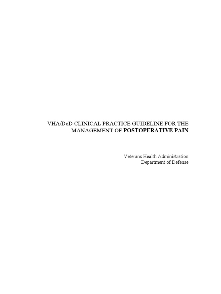 Management of Postoperative Pain | PDF | Pain Management | Opioid