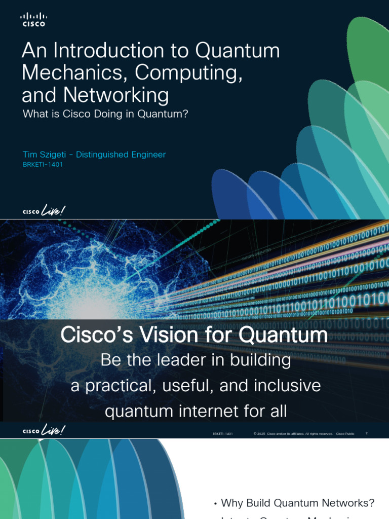 An Introduction To Quantum Mechanics, Computing, and Networking ...