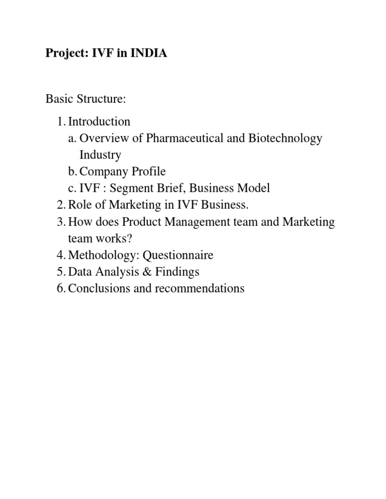 Basic Structure of Project | PDF