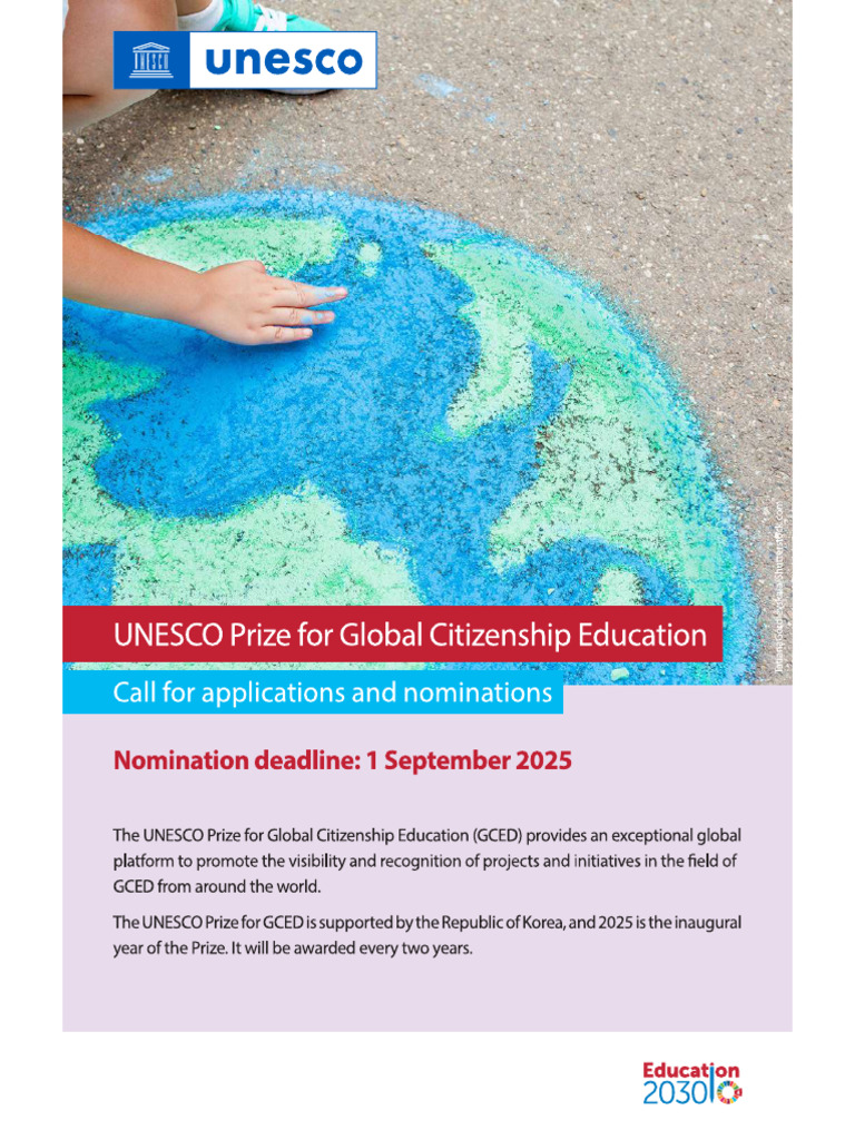 Call 2025 Unesco Global Citizenship Education | PDF