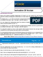 Anti Derivative of Arctan