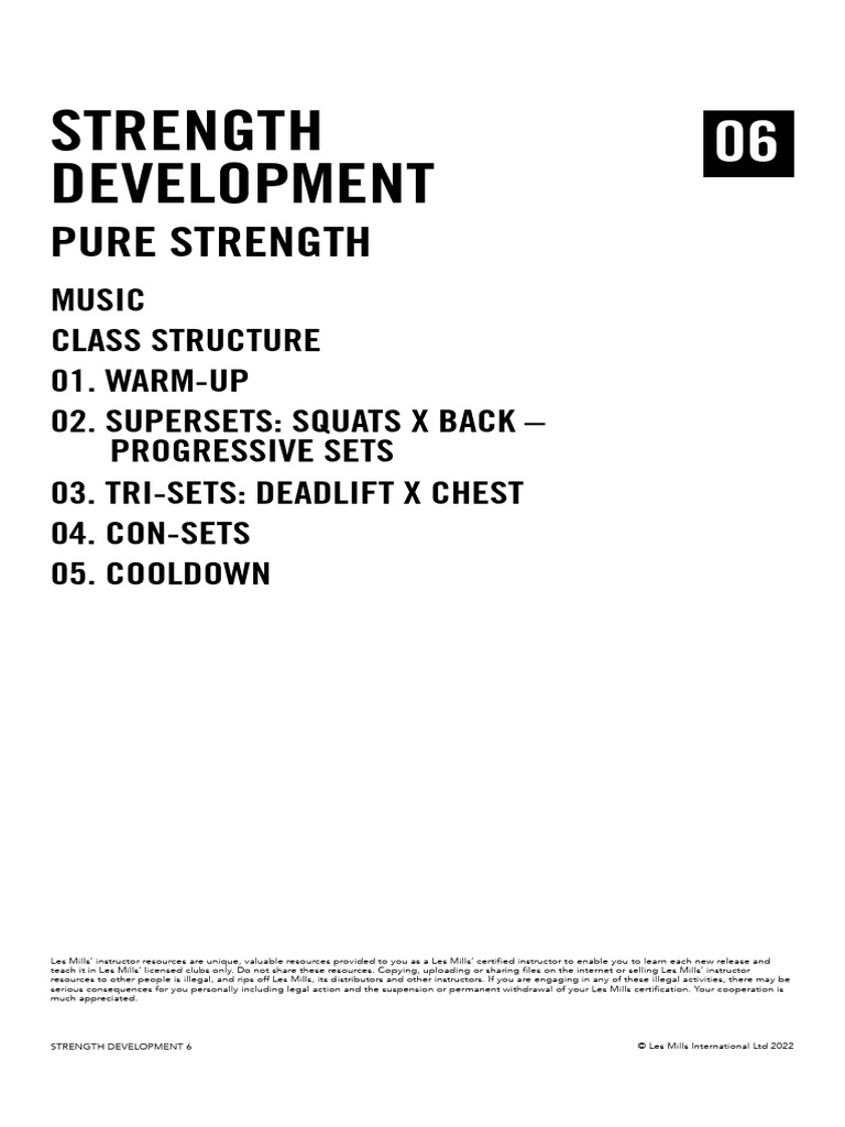 Strength Development Class Structure | PDF | Anatomical Terms Of Motion ...