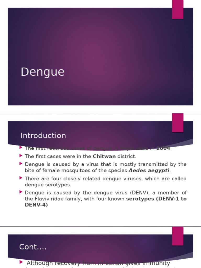 Dengue Virus Overview and Impact | PDF