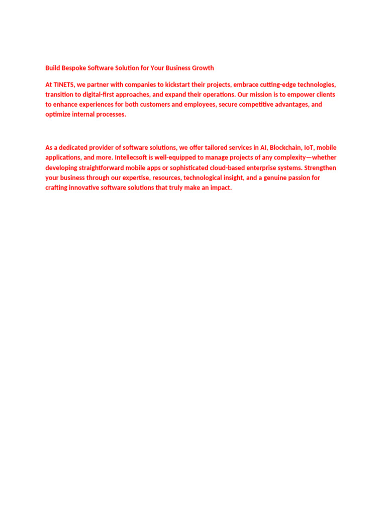 Software Solution For Your Business Growth | PDF