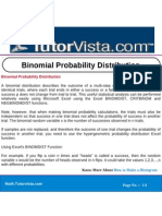 Binomial Probability Distribution