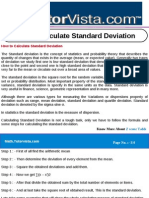 How To Calculate Standard Deviation