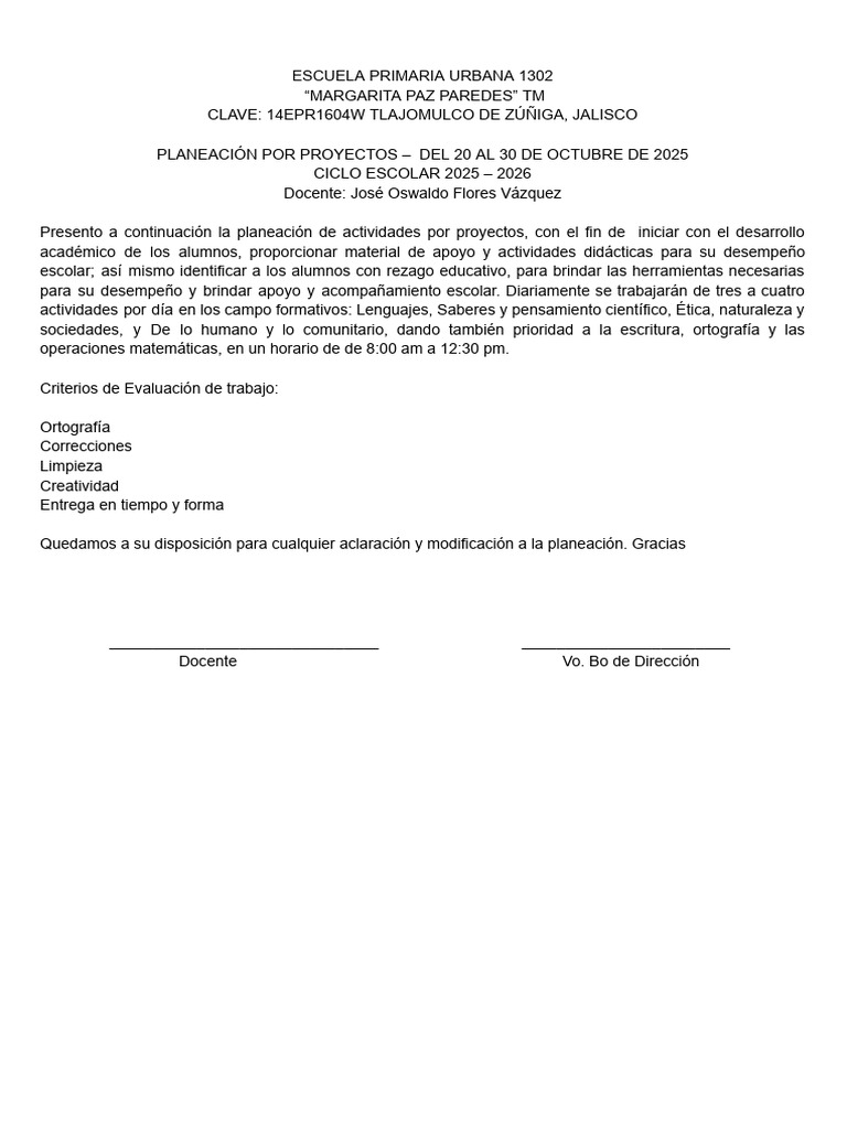 Planeación de Proyectos Educativos 2025 | PDF