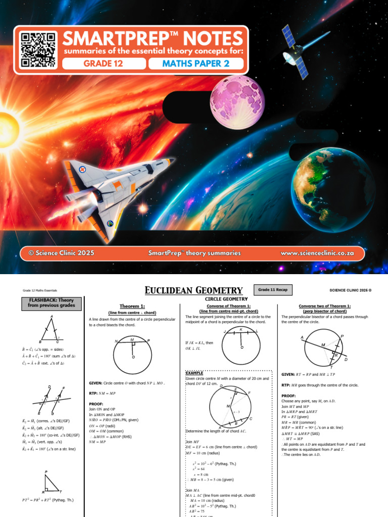 Euclidean Geometry: Circle Theorems Guide | PDF | Circle | Angle
