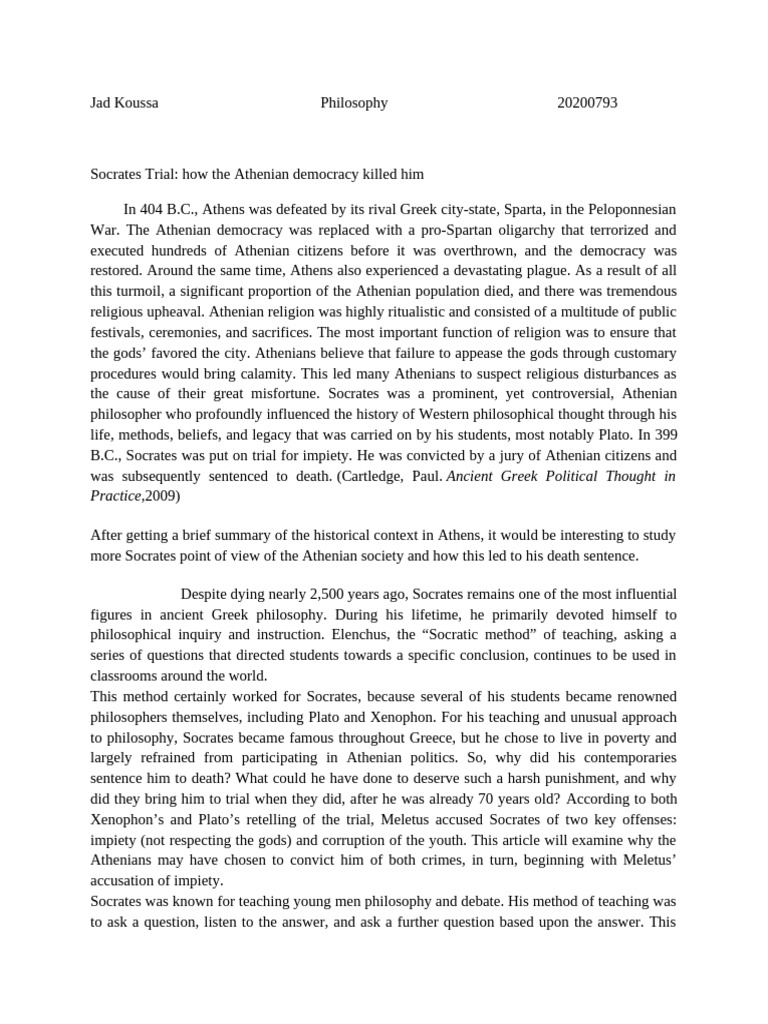 Philosophy Socrates and Plato | PDF | Socrates