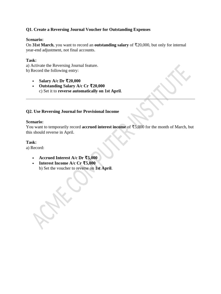 Reversing Journal Ps | PDF