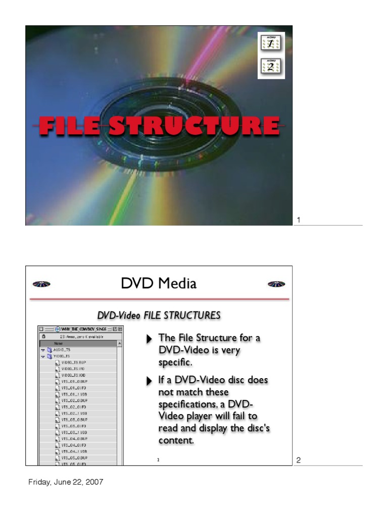 1G DVD File Structure PDF Dvd Multimedia