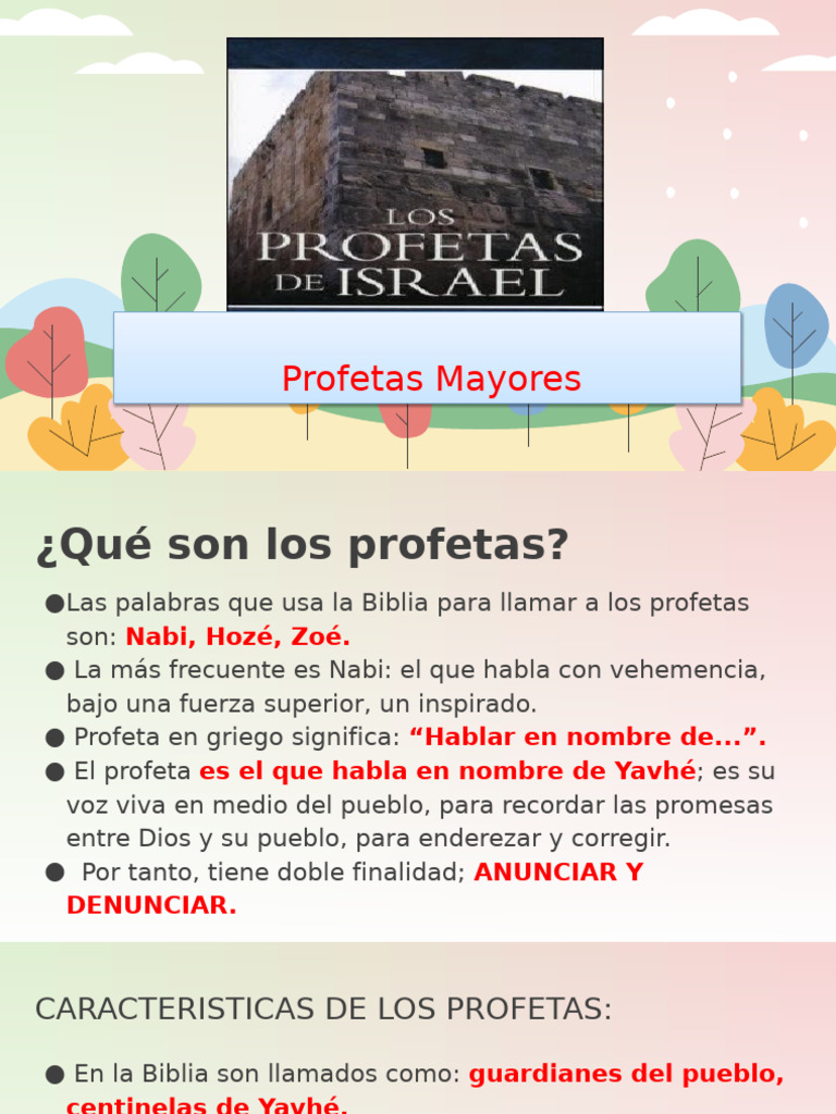 UTF8Introduccion Profetas Mayores PDF Biblia Profeta