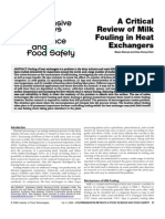A Critical Review of Milk Fouling in Heat Ex Changers