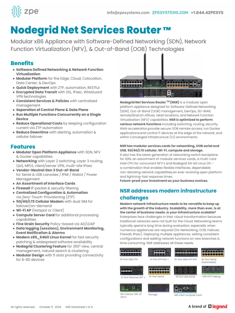 Nodegrid Net Services Router Overview | PDF | Computer Network ...
