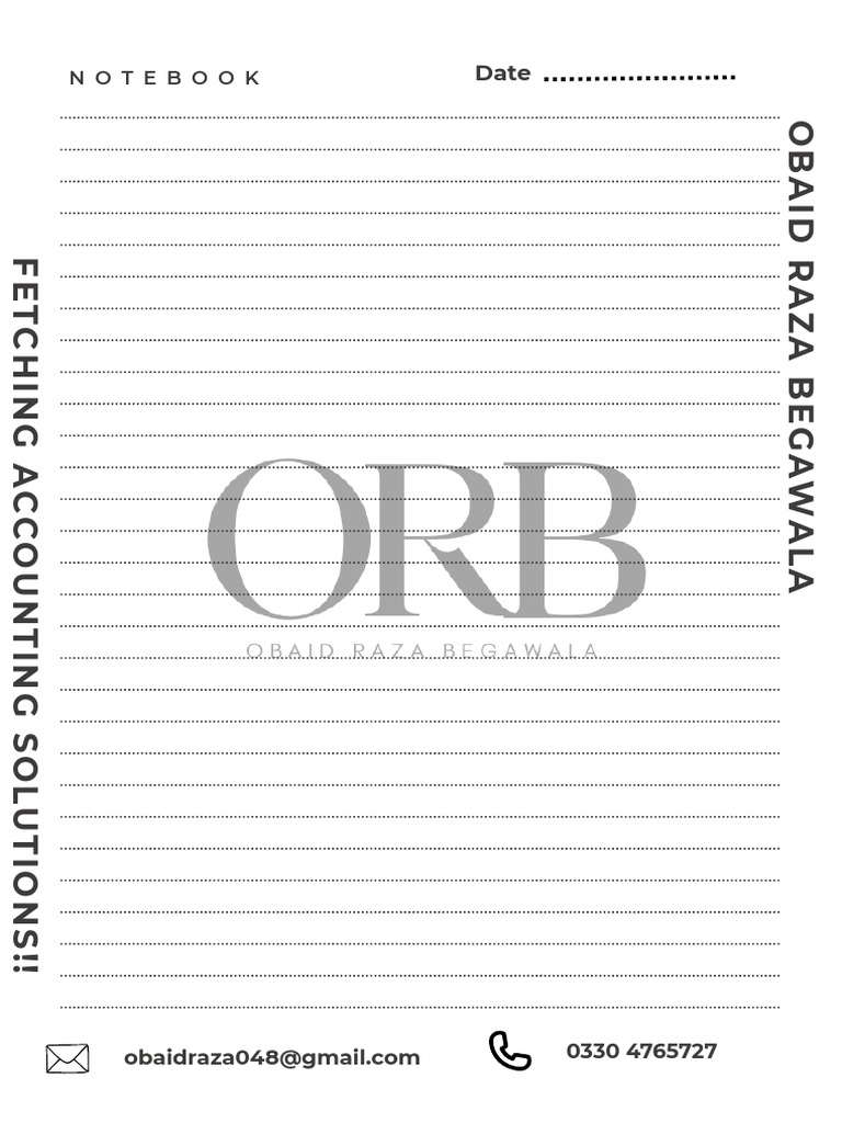 Accounting Solutions by Obaid Raza | PDF