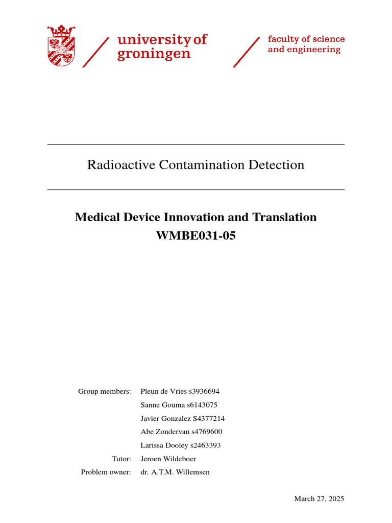 Smart Radiation Scanner Project Overview | PDF | Radioactive ...