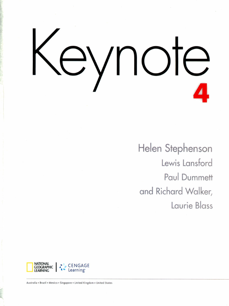 Keynote 4 | PDF